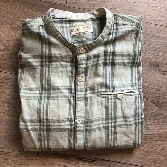 Zara Boys Button Up Shirt 11-12 - Picture 5 of 5